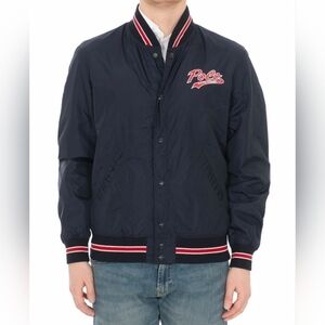 Retro Inspired Polo by Ralph Lauren Men's Navy Athletica/Streetwear Jacket